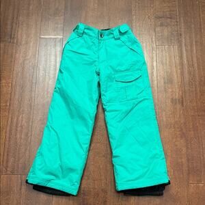 Orage Green Turquoise Kids Ski Snow Winter Pants, Size 10